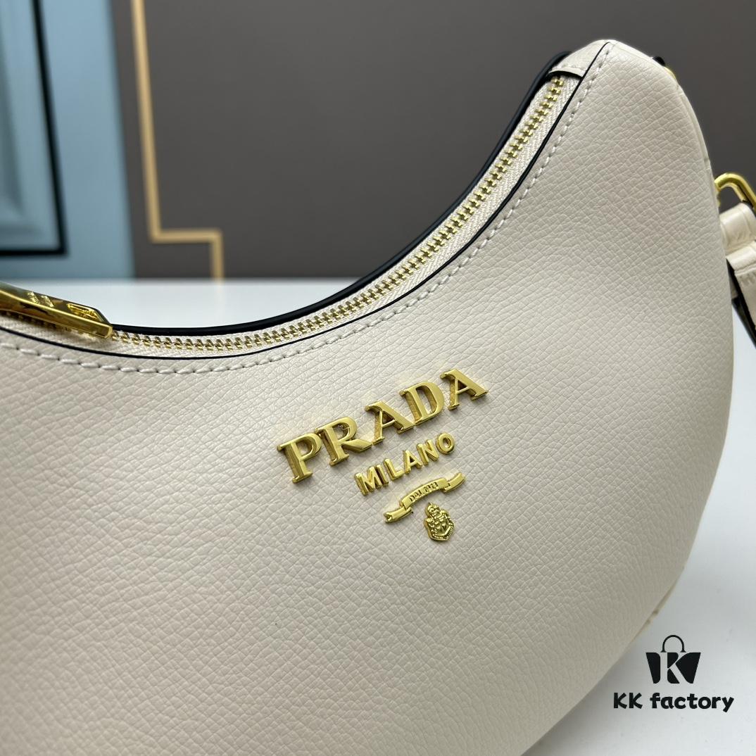 Prada Moon / Crescent Bag - Fashionable Black Horse