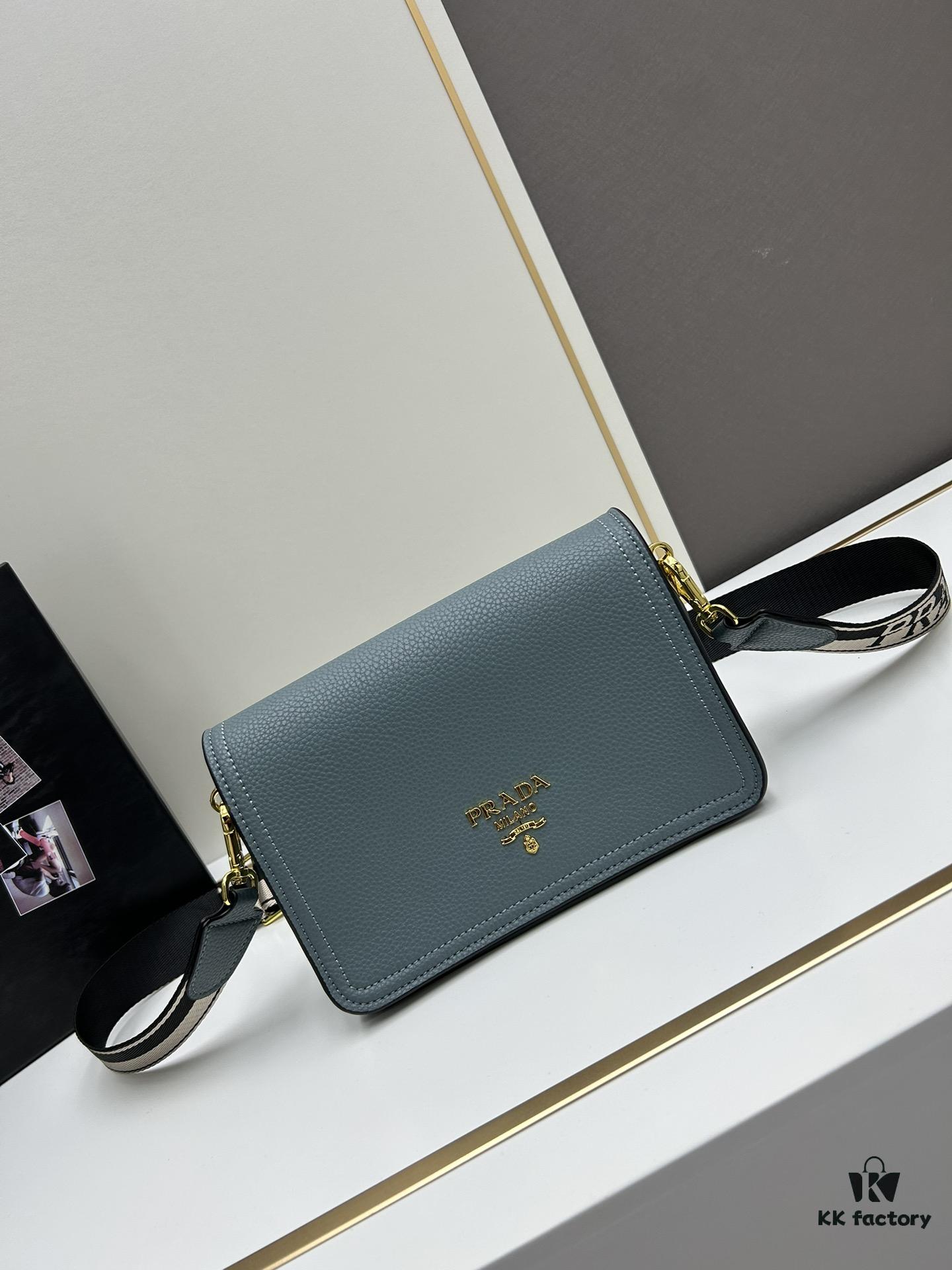 PRADA - Bestselling Flap Bag with Lettered Wide Fabric Strap