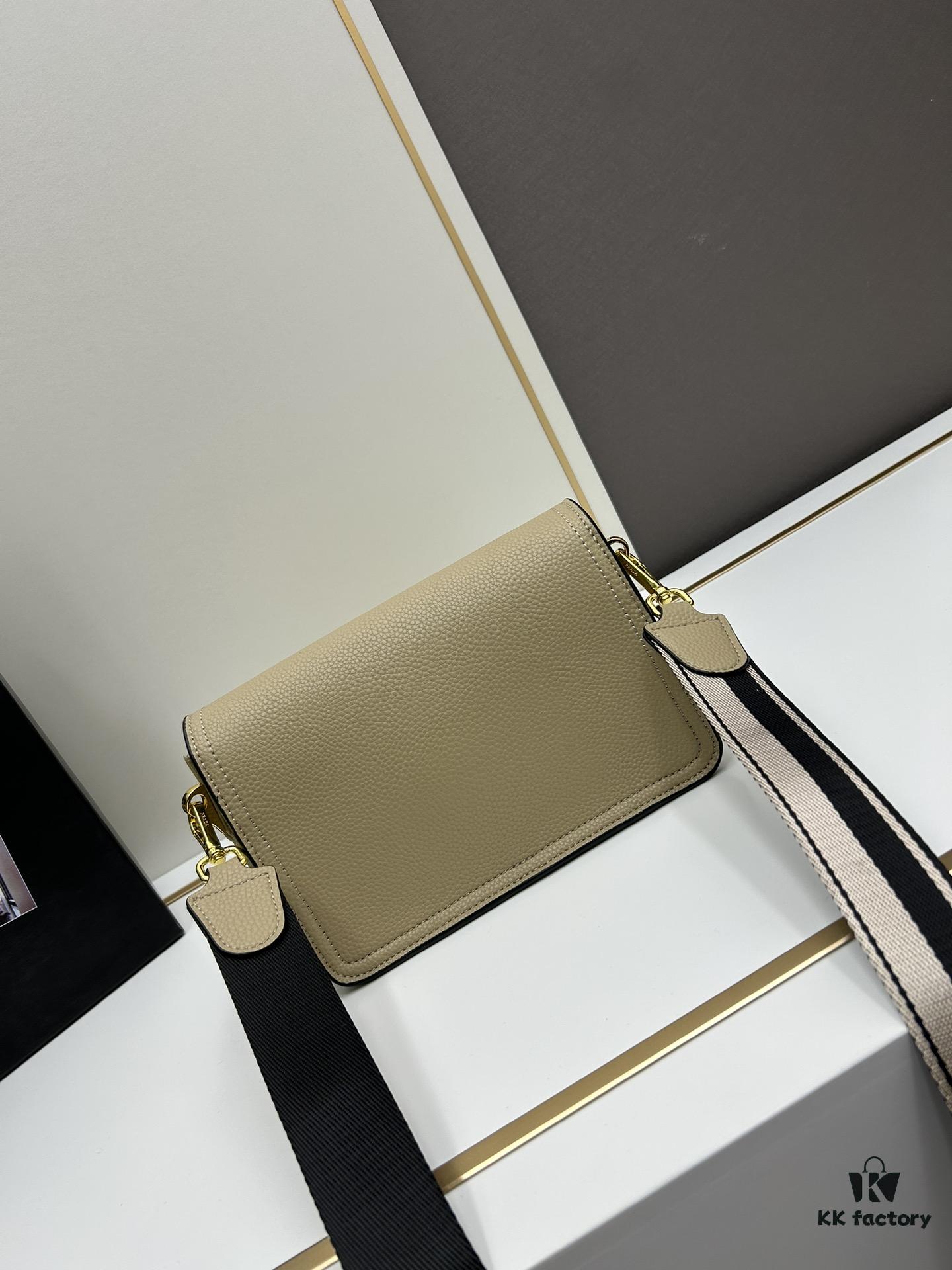 PRADA - Bestselling Flap Style with Letter-Woven Wide Fabric Strap