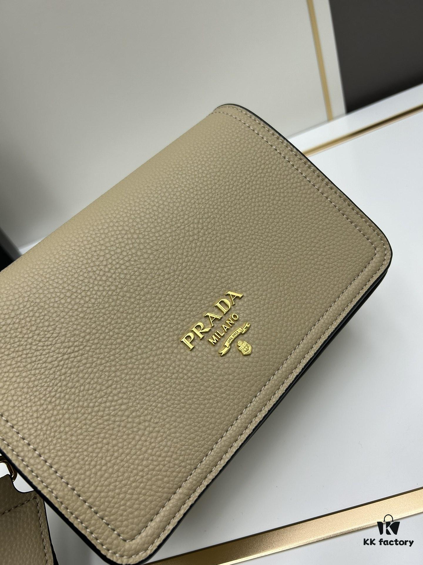 PRADA - Bestselling Flap Style with Letter-Woven Wide Fabric Strap