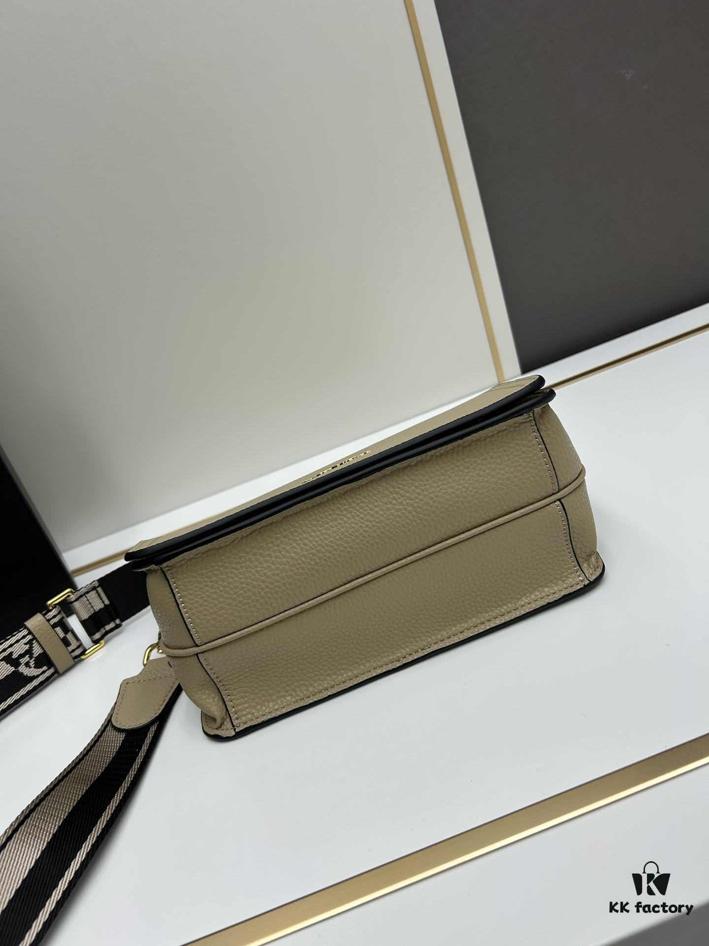 PRADA - Bestselling Flap Style with Letter-Woven Wide Fabric Strap