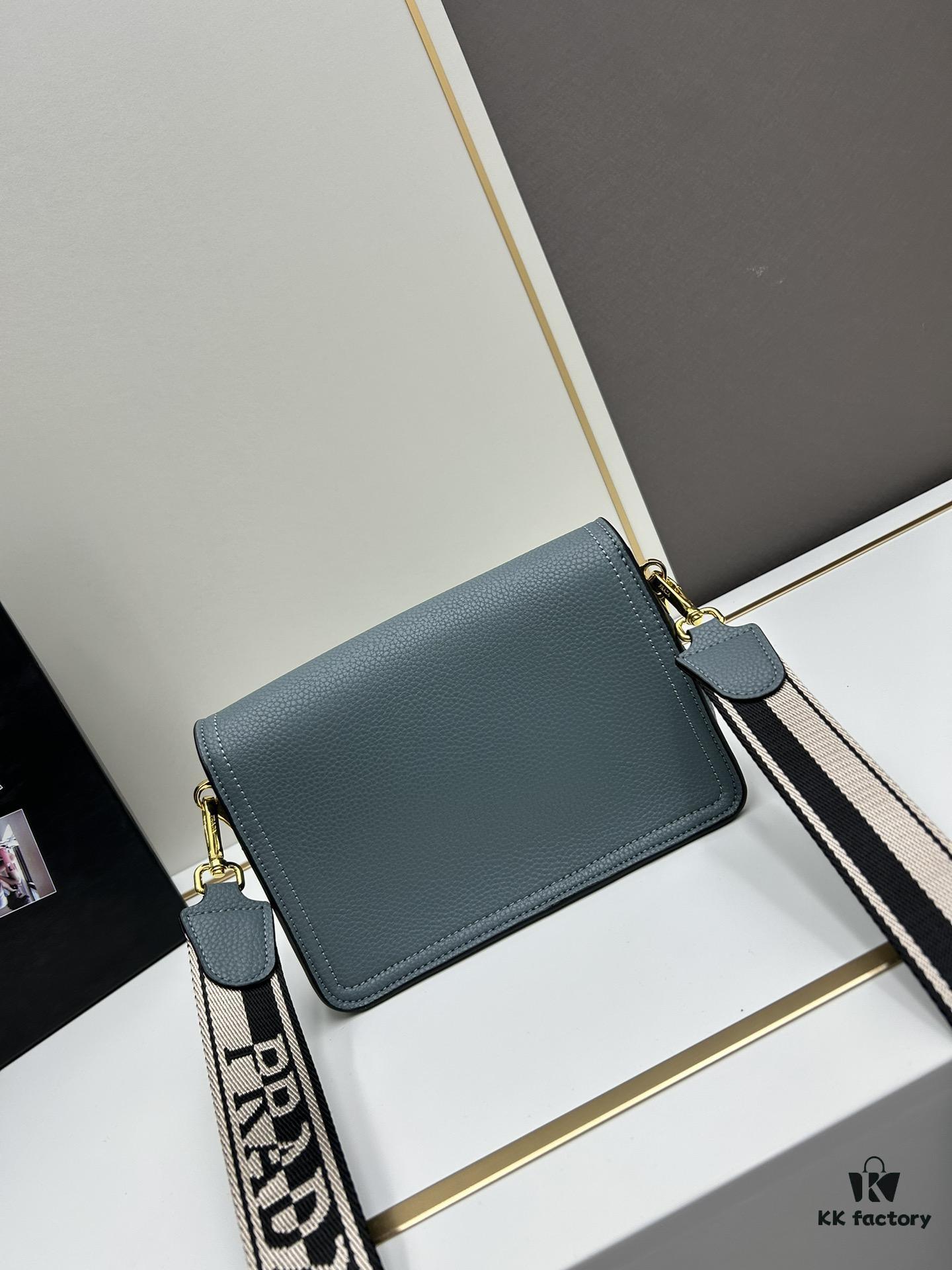 PRADA Flap Top Seller - Letter-Woven Wide Fabric Strap