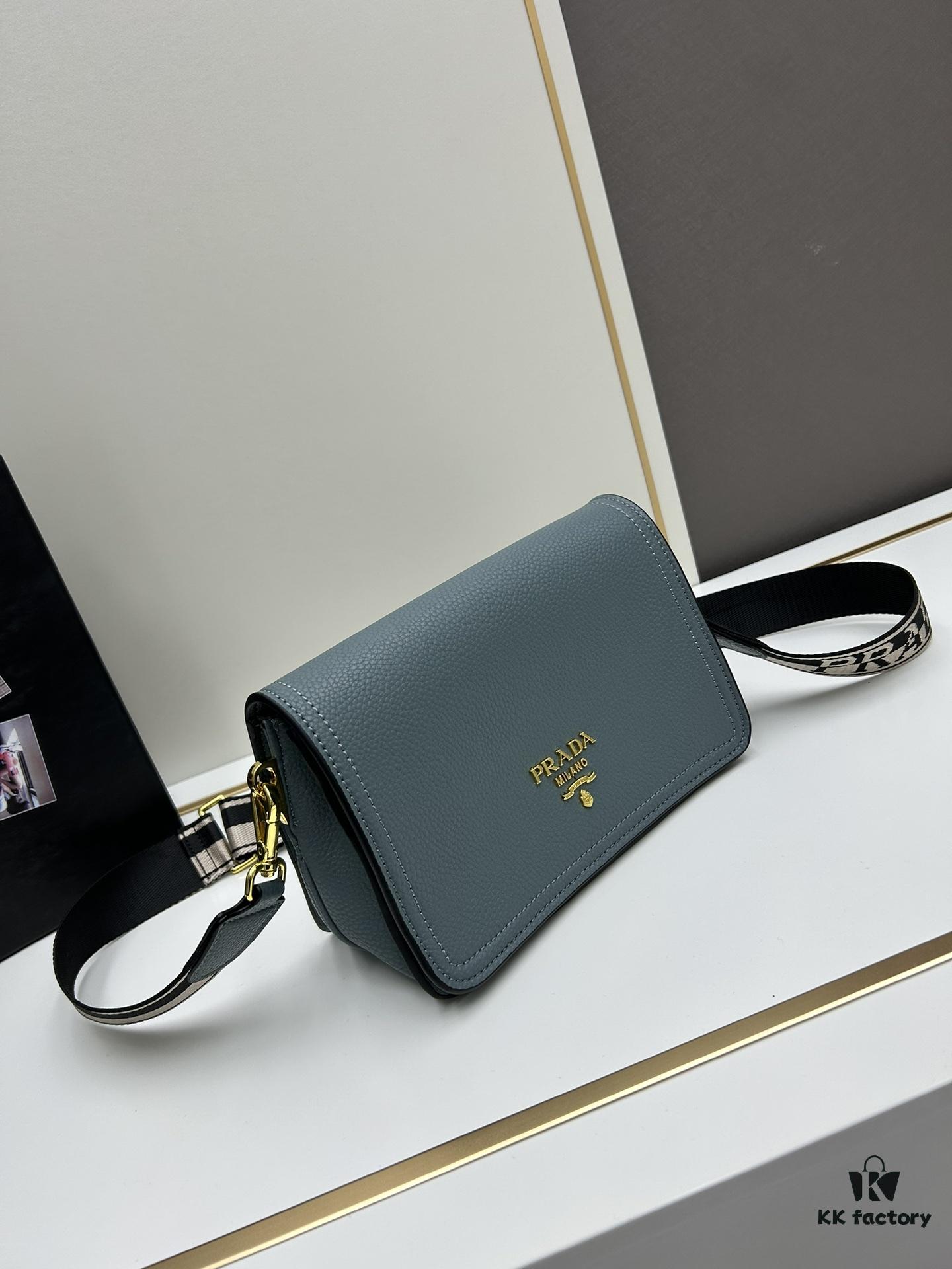 PRADA Flap Top Seller - Letter-Woven Wide Fabric Strap