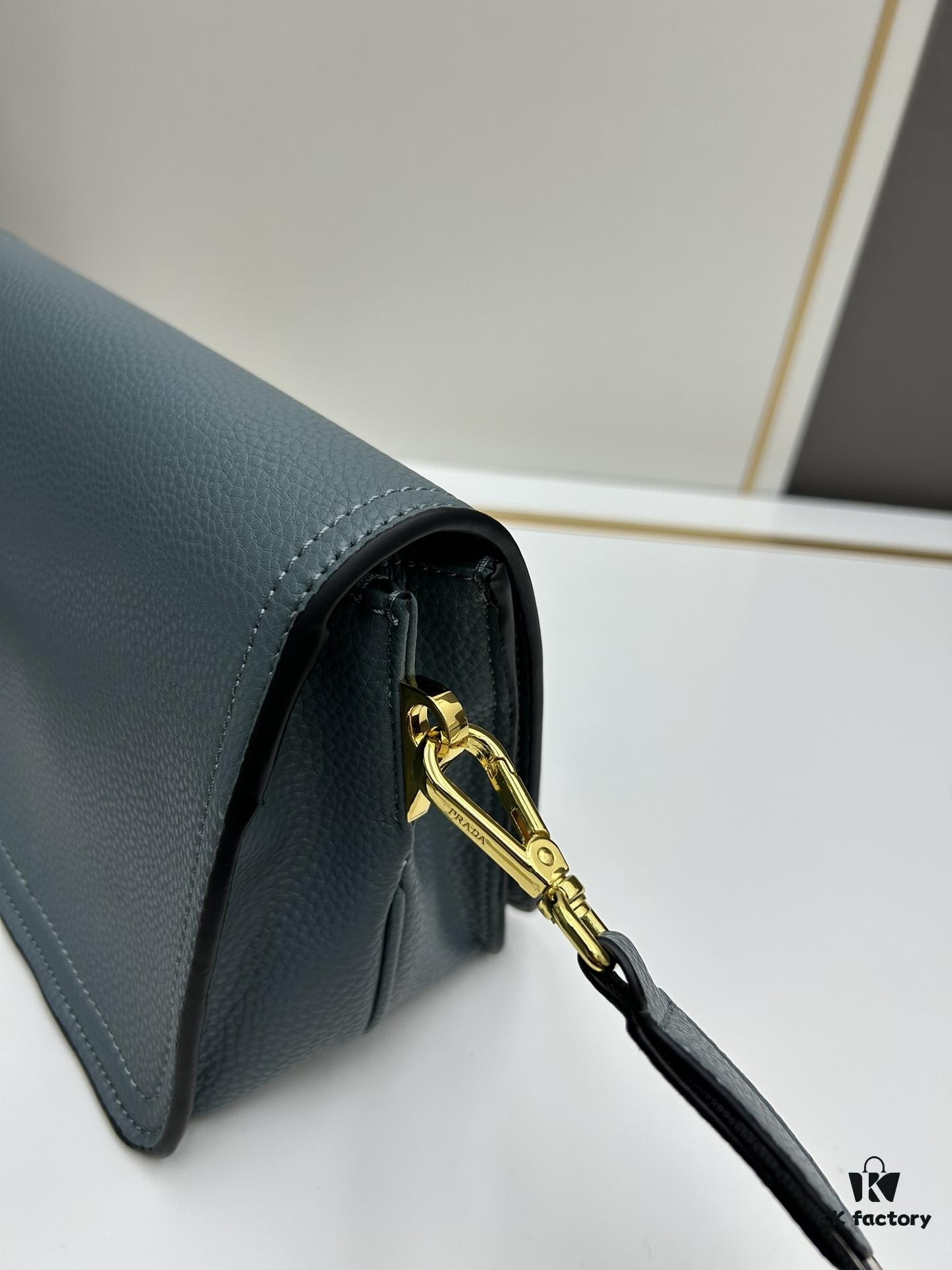 PRADA Flap Top Seller - Letter-Woven Wide Fabric Strap