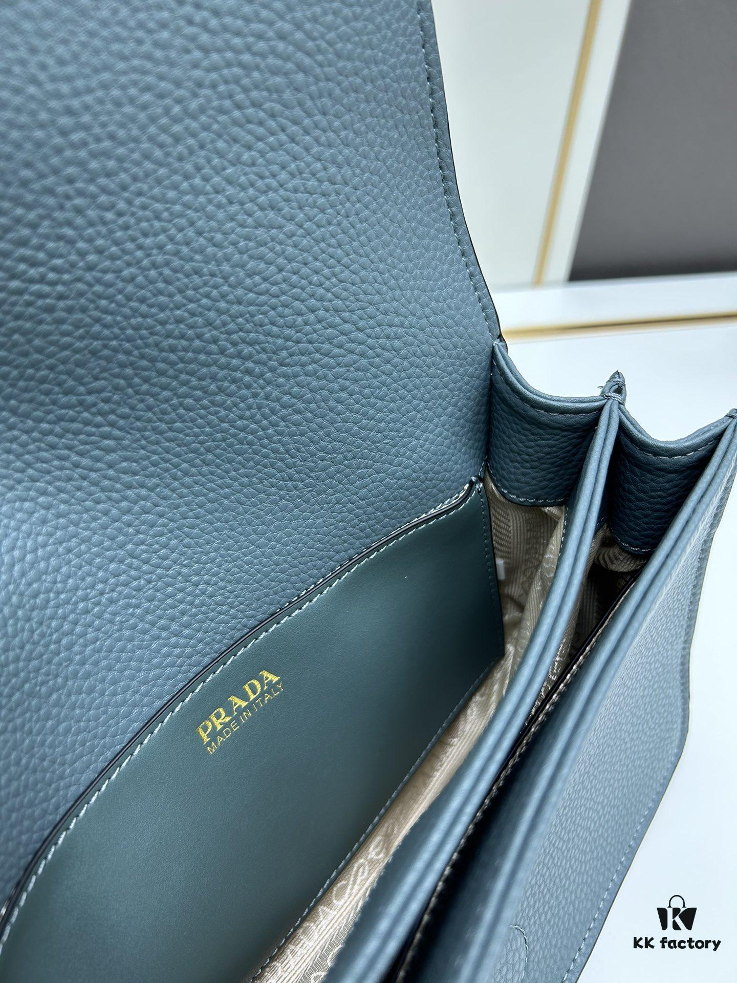 PRADA Flap Top Seller - Letter-Woven Wide Fabric Strap