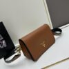 PRADA - Bestselling Flap Bag with Letter-Print Wide Fabric Strap