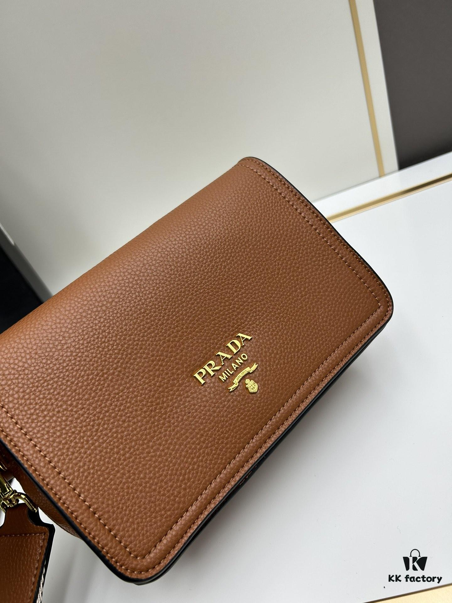 PRADA - Bestselling Flap Bag with Letter-Print Wide Fabric Strap