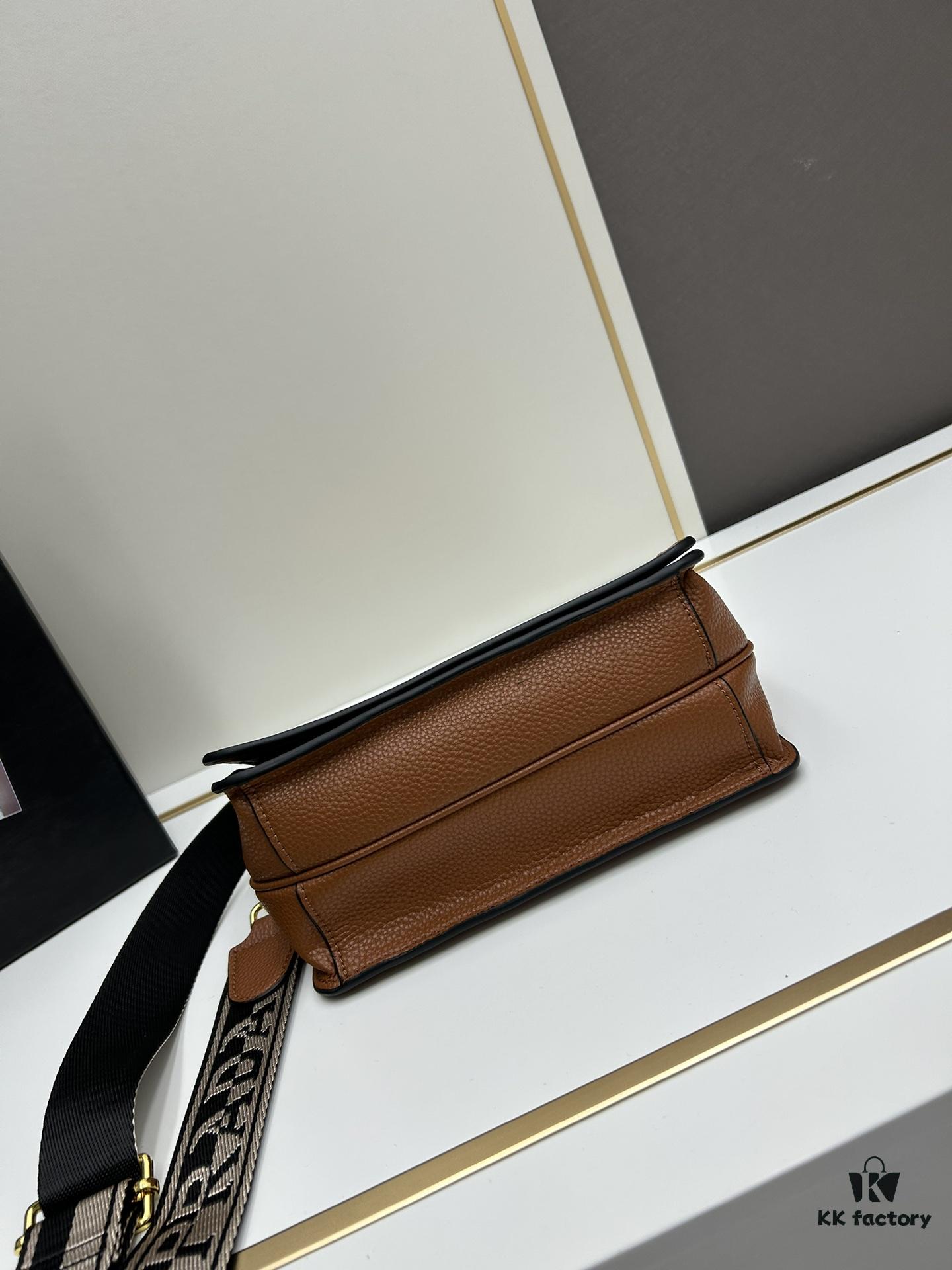 PRADA - Bestselling Flap Bag with Letter-Print Wide Fabric Strap