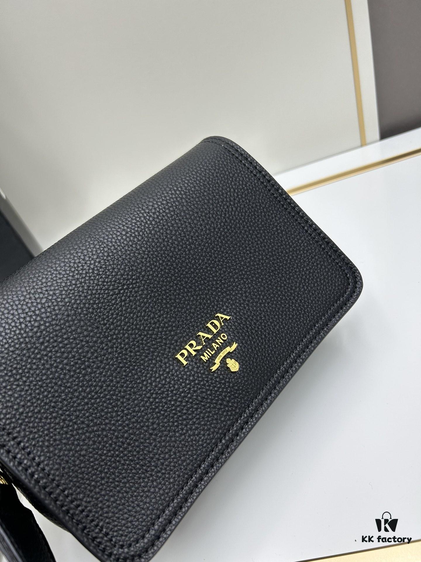 PRADA - Bestselling Flap Bag with Letter-Woven Wide Fabric Strap