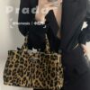 Prada Pradasoftlux Leopard Print Killer Bag with Spacious and Durable Design