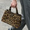 Prada Pradasoftlux Leopard Print Killer Bag with Spacious and Durable Design