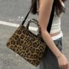 Prada Pradasoftlux Leopard Print Killer Bag with Spacious and Durable Design