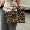 Prada Pradasoftlux Leopard Print Killer Bag with Spacious and Durable Design