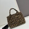 Prada Pradasoftlux Leopard Print Killer Bag with Spacious and Durable Design