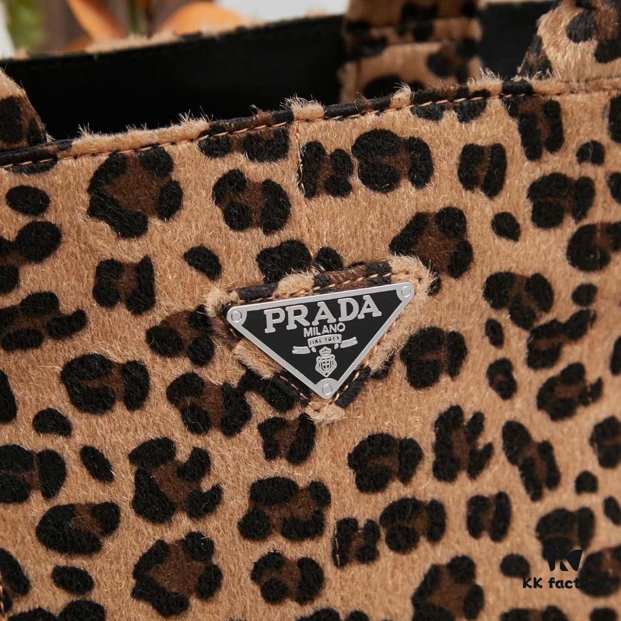 Prada Pradasoftlux Leopard Print Killer Bag with High-End Texture