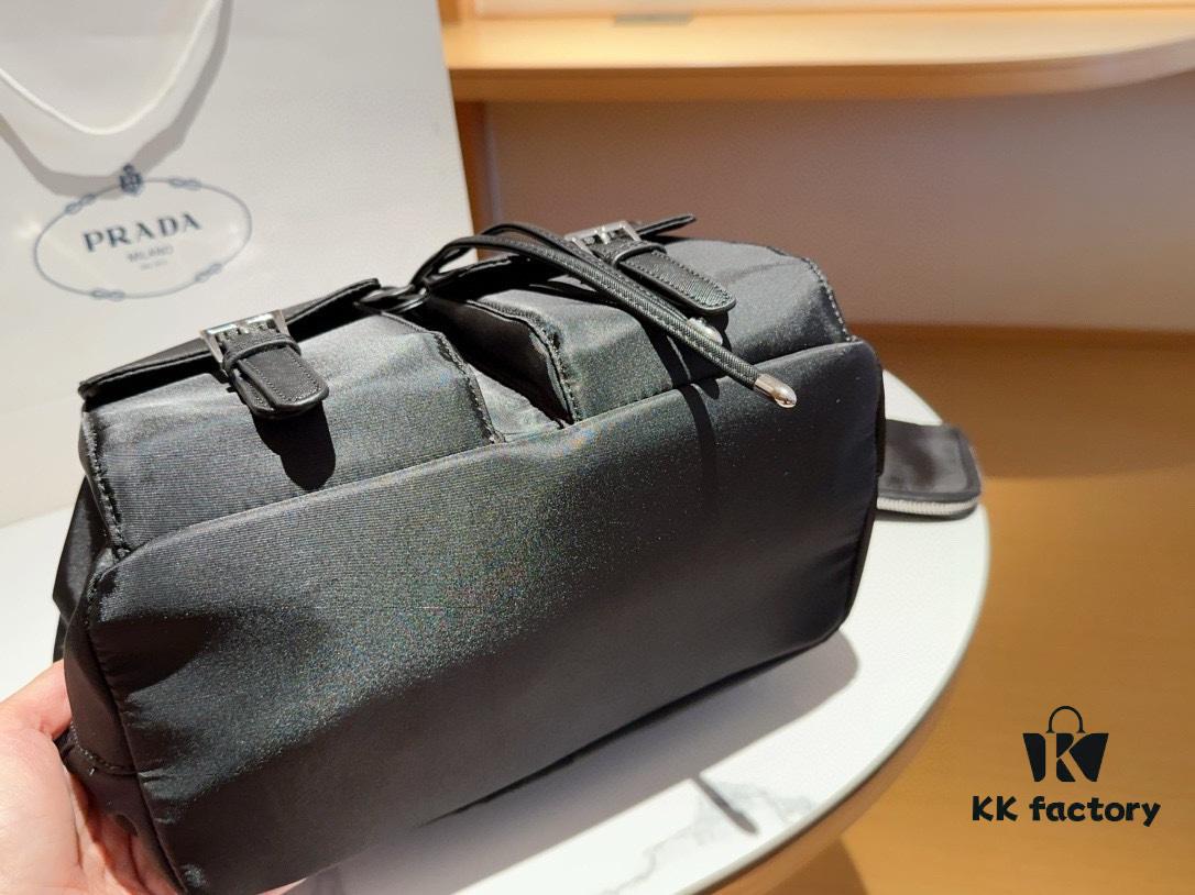 Prada Re-Nylon Waterproof Backpack with Small Pouch