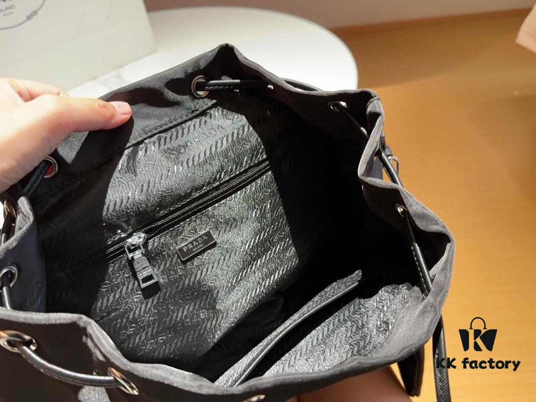 Prada Re-Nylon Waterproof Backpack with Small Pouch