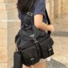 Prada Re-Nylon Waterproof Backpack with Small Pouch