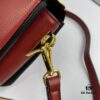 New Prada Flip Shoulder Crossbody Bag Model 66136 with Two Straps, Striped Strap Genuine Leather Handbag, 2019 Summer Fashion Women's Bag