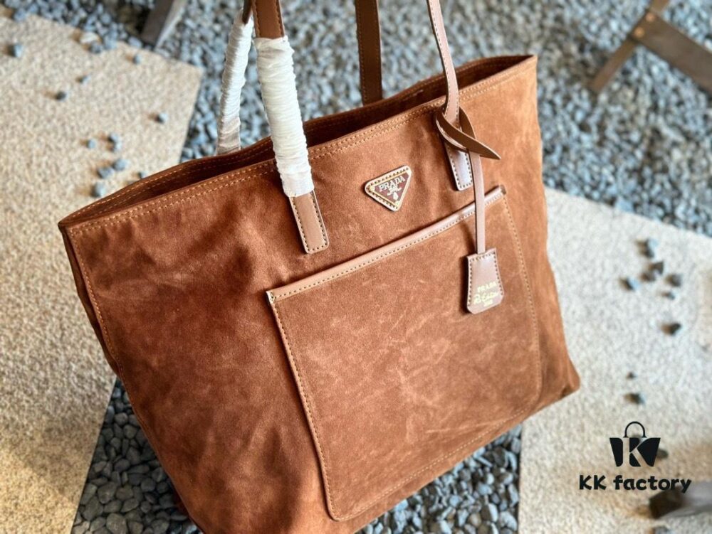 Suede Shopping Bag