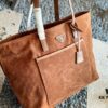 Suede Shopping Bag