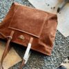 Suede Shopping Bag