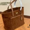 Suede Shopping Bag
