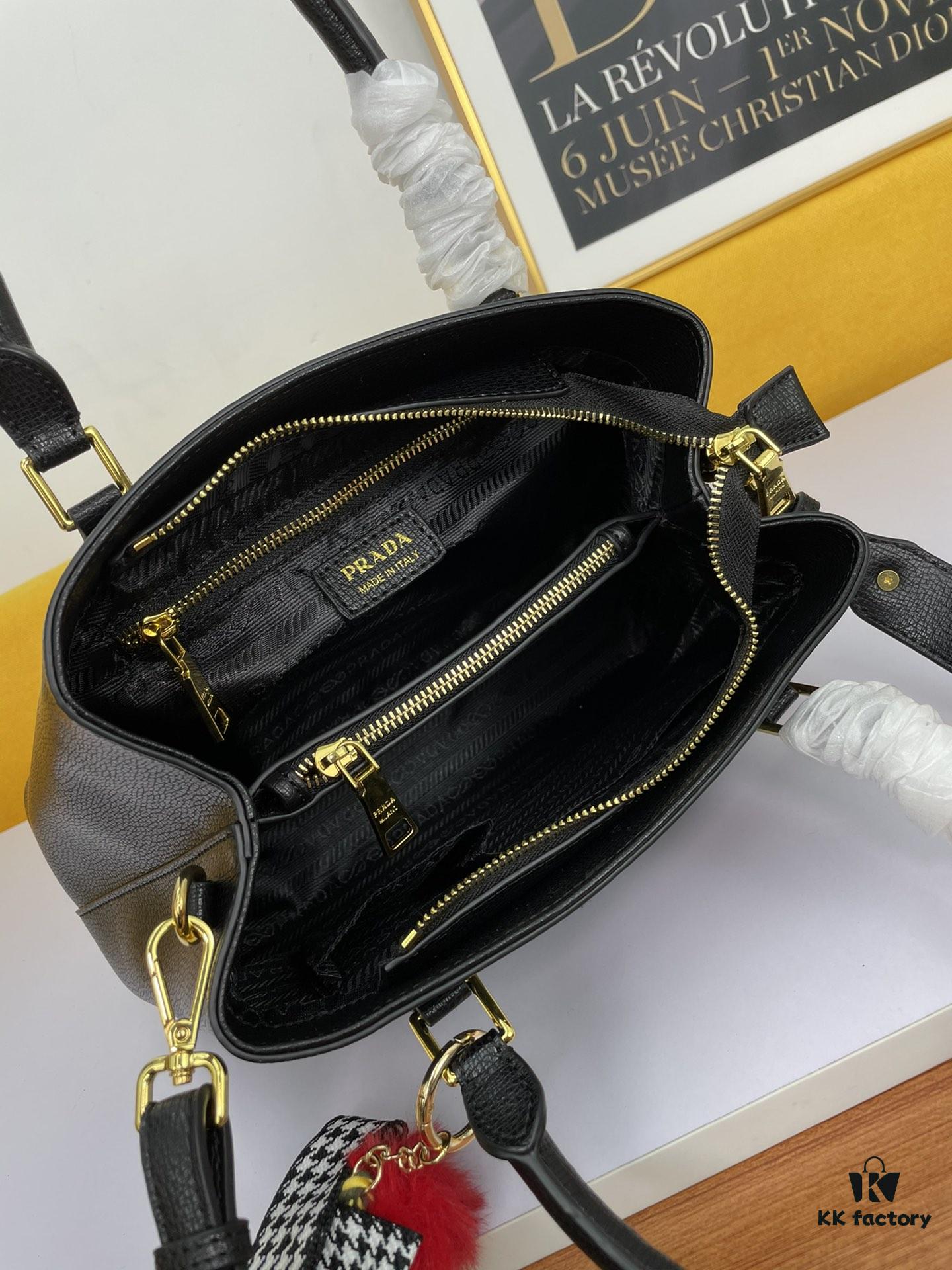 New Arrival 340🔥 Original High Quality🔥 Prada 2020 Mouse Year Edition [Rose] (Free Doll Keychain with Purchase) – Timeless Classic Design, Best-Selling Minimalist Style, Fine Grain Calfskin Leather, Light Gold Hardware, Soft Handle, Wide Strap, Premium Craftsmanship
