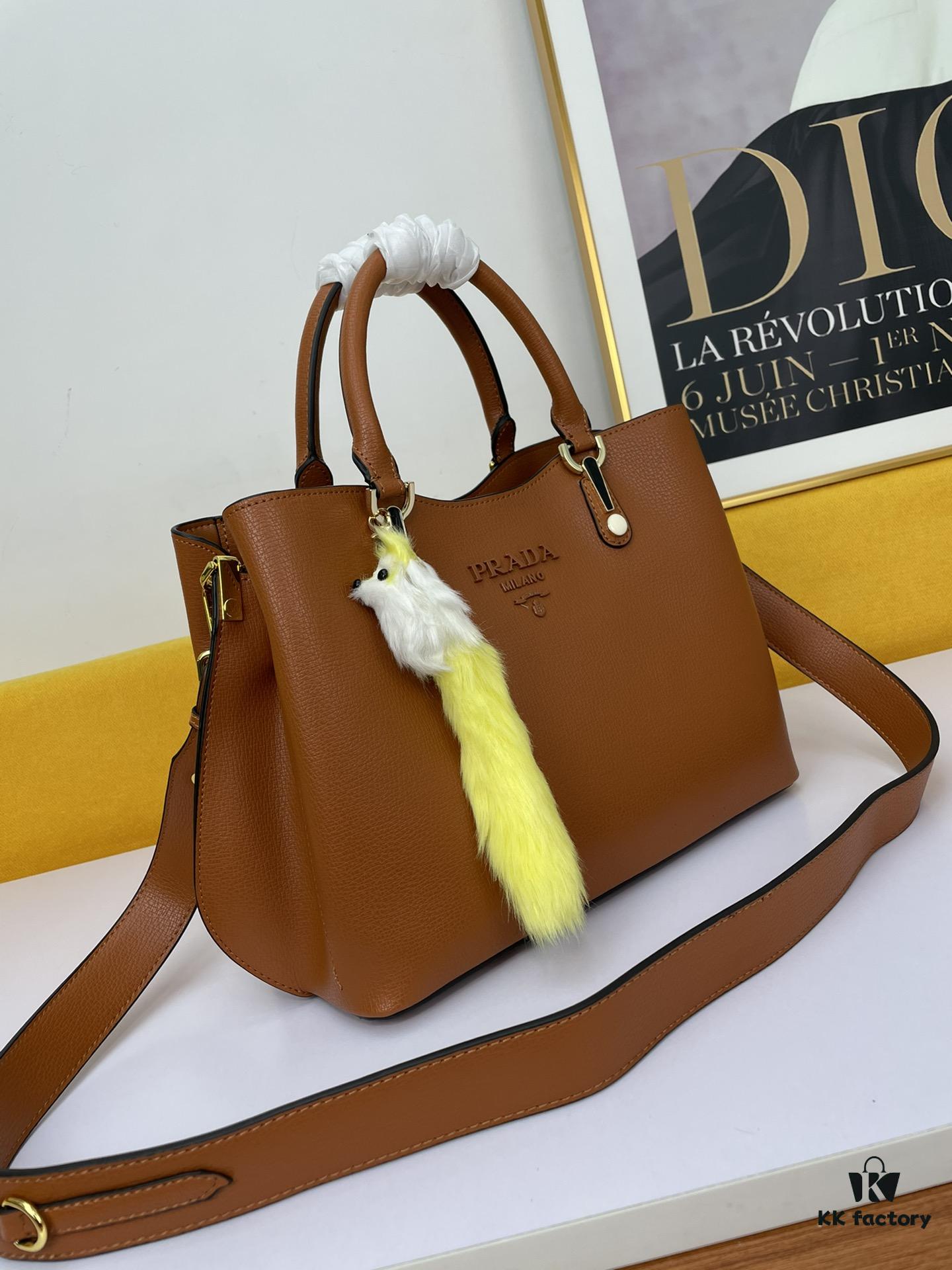 New Prada 5002 (2020 Bestseller) – The Ultimate Versatile Statement Piece, Timeless Design, Perfect Embossed Lychee Texture, Handheld or Crossbody, Essential for Every Season