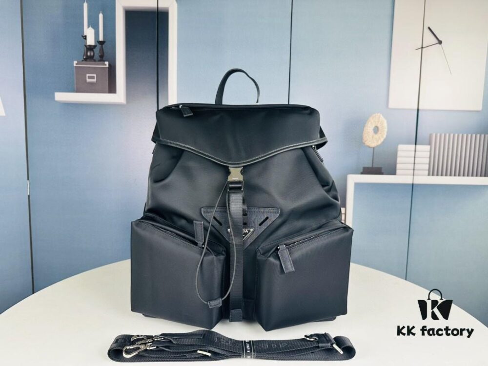 Prada Nylon Backpack 2VZ108 Shoulder Bag Dual Strap Travel Backpack