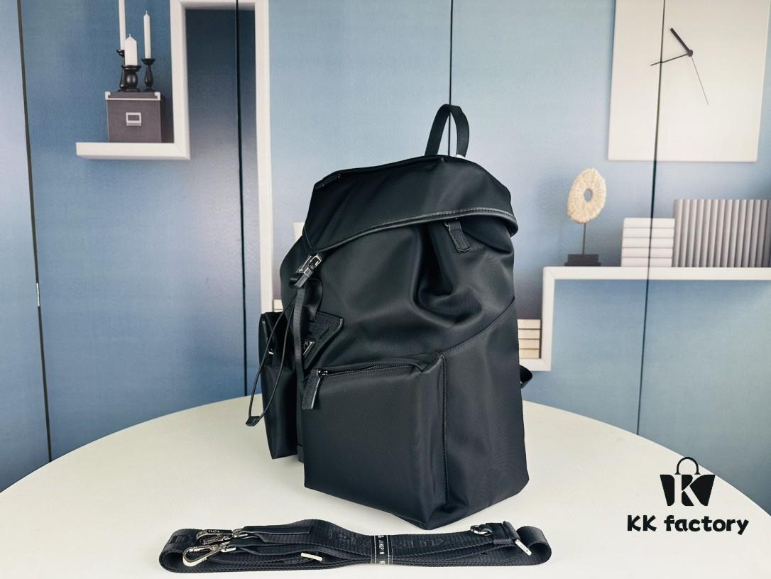 Prada Nylon Backpack 2VZ108 Shoulder Bag Dual Strap Travel Backpack