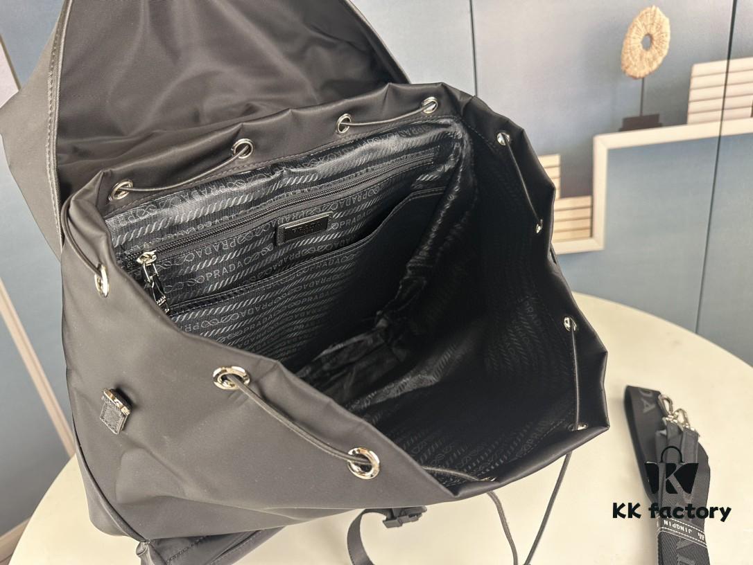 Prada Nylon Backpack 2VZ108 Shoulder Bag Dual Strap Travel Backpack