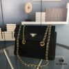 PRADA Vintage Style Chain Bag, Original Parachute Fabric, Retro Fashion, Unisex Design, Size 29x23.6cm, Model No. 2689