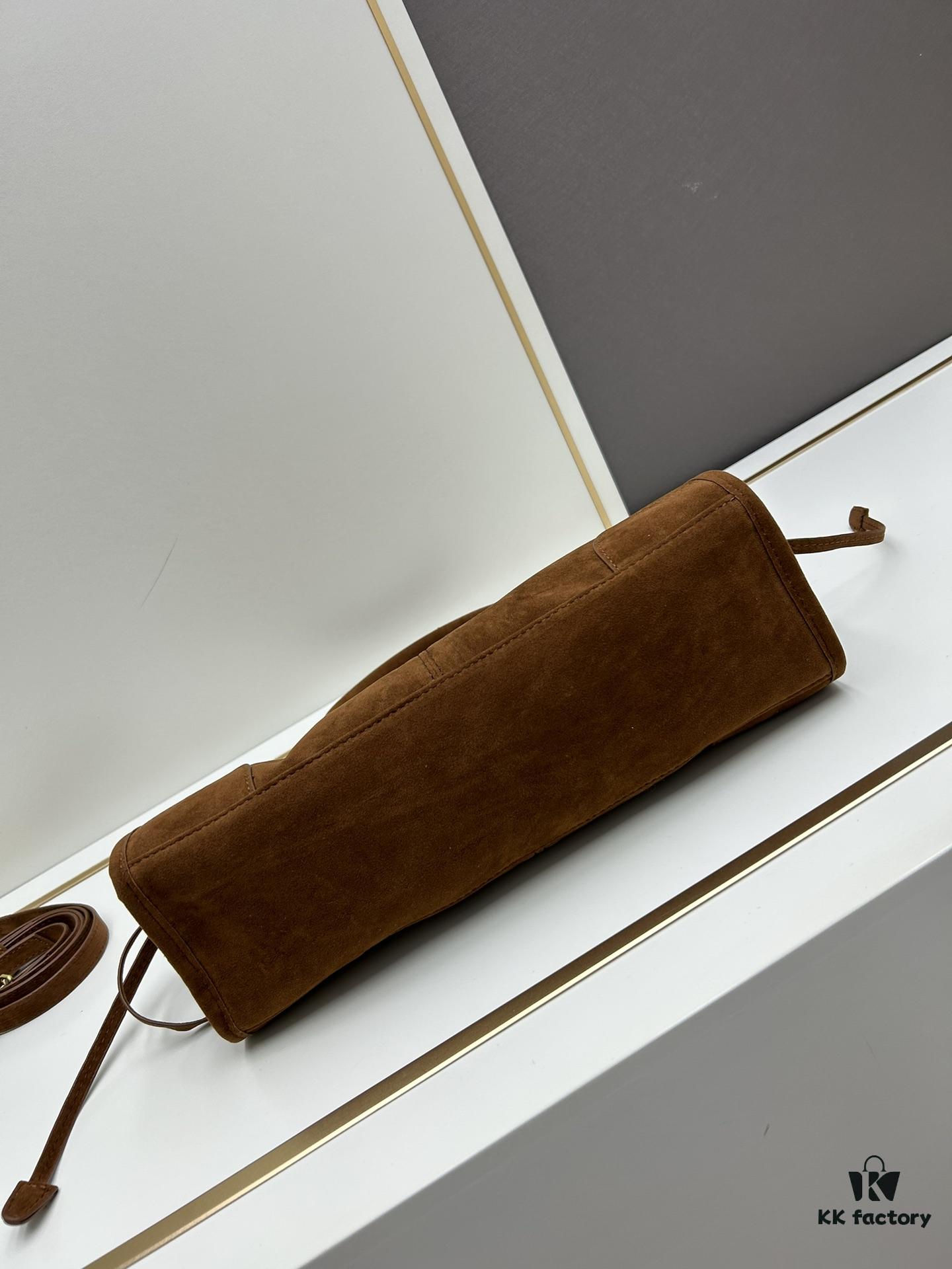 PRADA New Arrival Matte Black Waxed Leather Tote Bag 2452