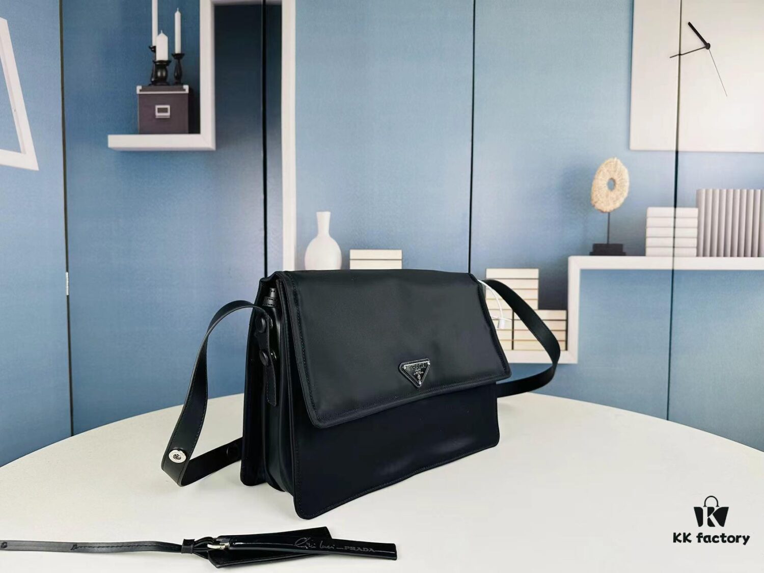 Large Size Prada Hobo Unisex Crossbody Bag - Invite Collection Nylon Shoulder Bag