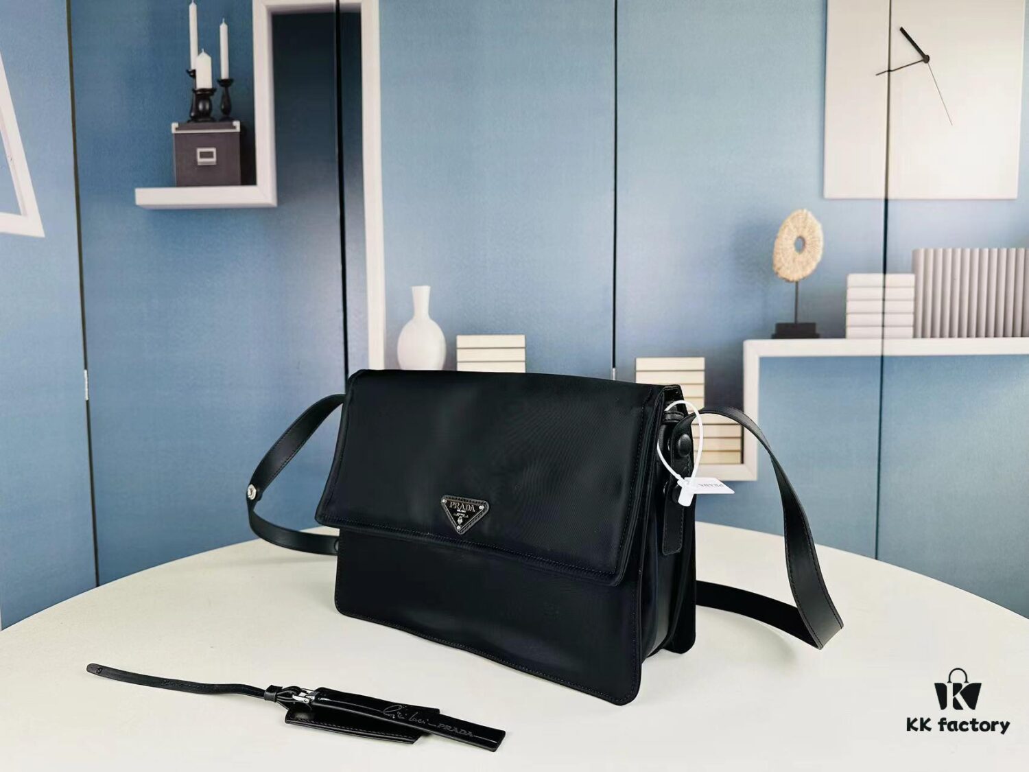 Large Size Prada Hobo Unisex Crossbody Bag - Invite Collection Nylon Shoulder Bag