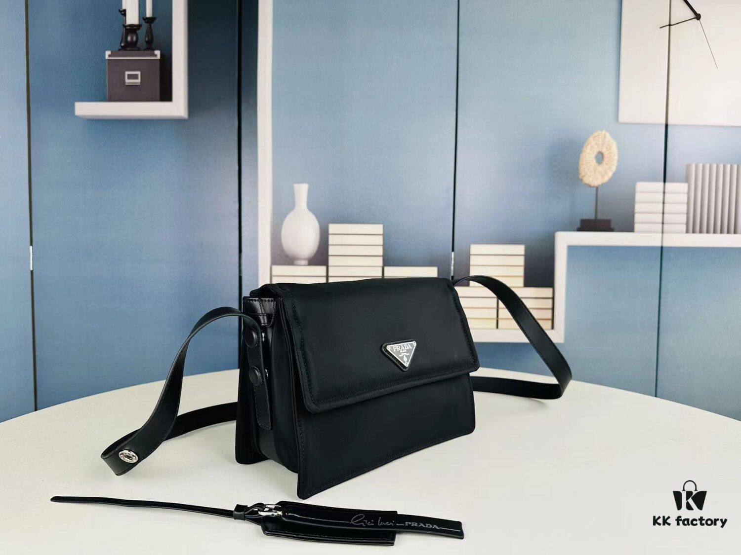 Small Size with Box Prada Hobo Unisex Crossbody Bag Invite Collection Nylon Shoulder Bag