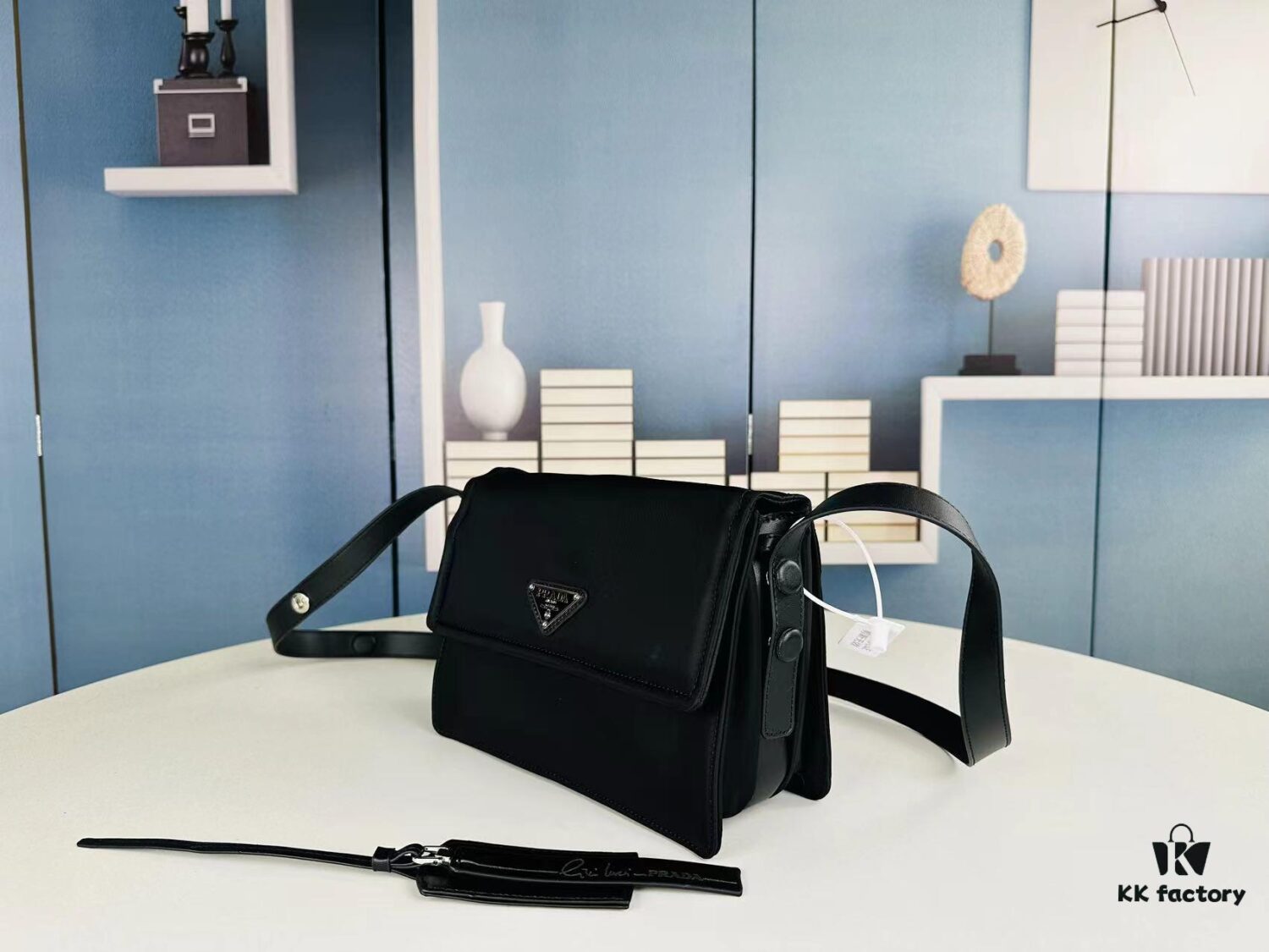 Small Size with Box Prada Hobo Unisex Crossbody Bag Invite Collection Nylon Shoulder Bag