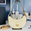 Prada Straw Hobo Bag with Box