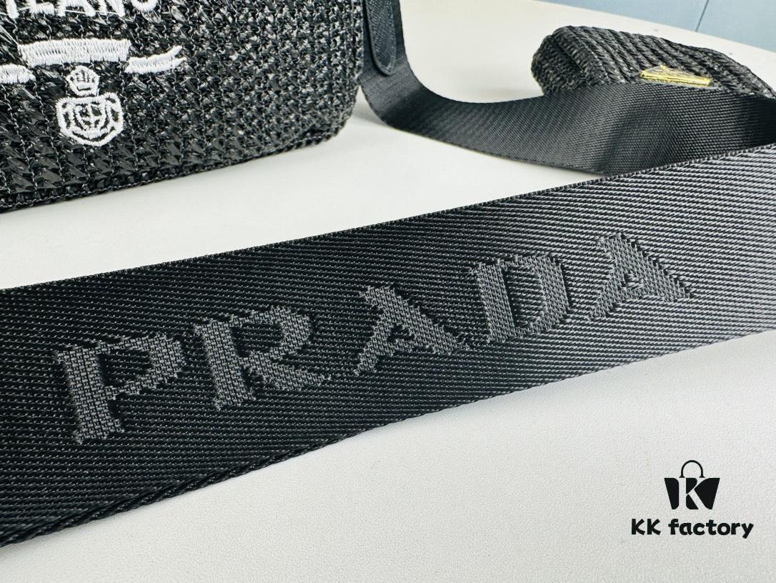 Beige Knitted Prada Three-in-One Bag with Box