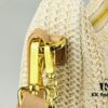 Beige Knitted Prada Underarm Handbag with Box