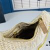 Beige Knitted Prada Underarm Handbag with Box