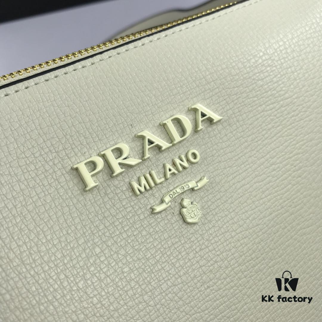 New Prada Flip Shoulder Crossbody Bag Model 66136 with Dual Straps, 2019 Summer New Fashion Women's Bag, Striped Strap Genuine Leather Handbag, 3 Compartments, Size 21-15-9cm