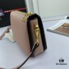 New Prada Flip Shoulder Crossbody Bag Model 66136 with Two Straps, Striped Strap Genuine Leather Handbag, 2019 Summer Fashion Women's Bag