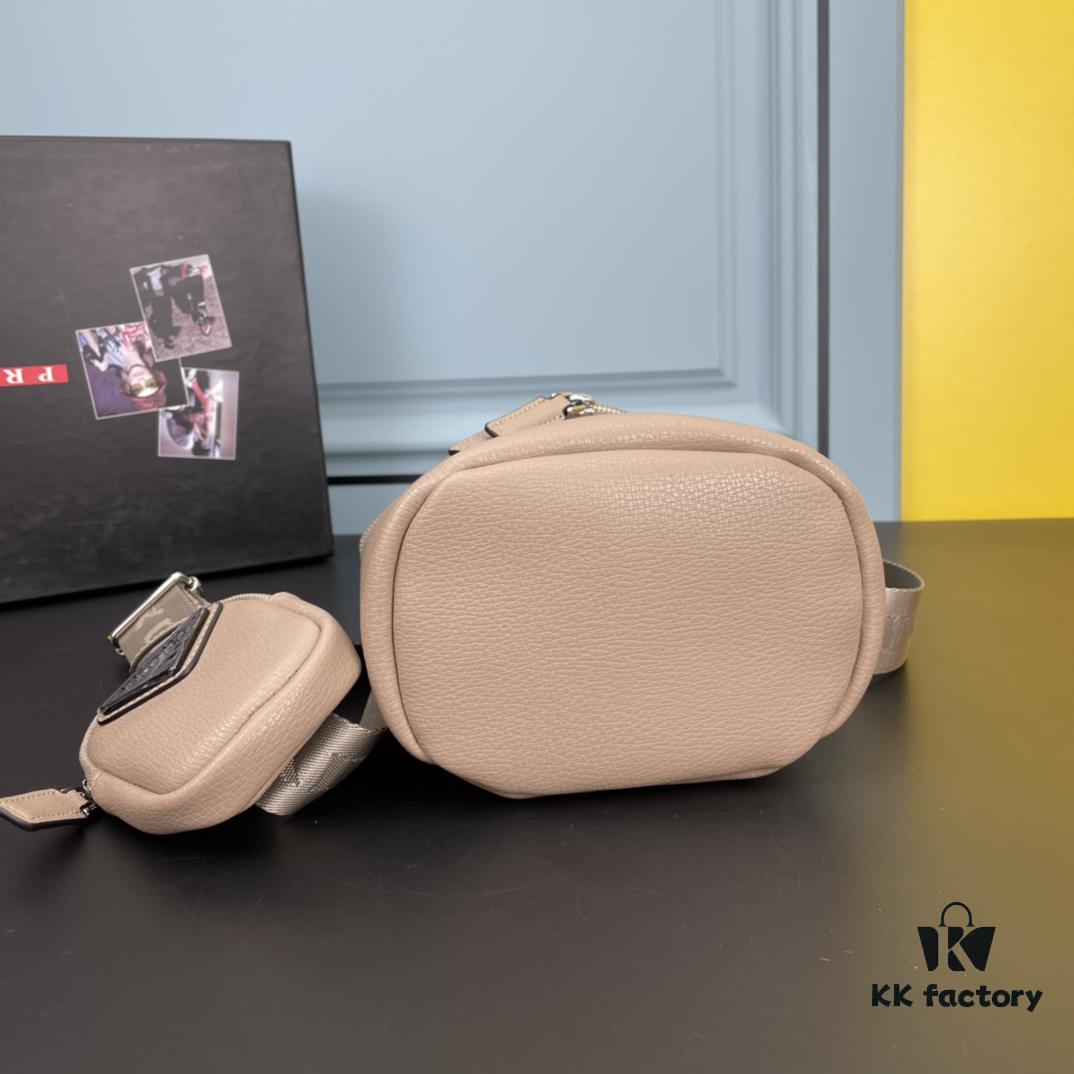 PRADA New Counter Style (Tri-fold Full Leather) Shoulder Bag