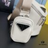 PRADA New Arrival Counter Model (Triple Combination Full Leather) Shoulder Bag