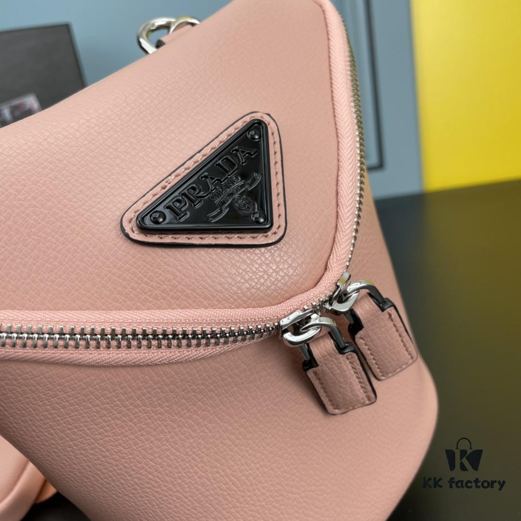 PRADA New Counter Model (Triple-Combined Full Leather) Shoulder Bag