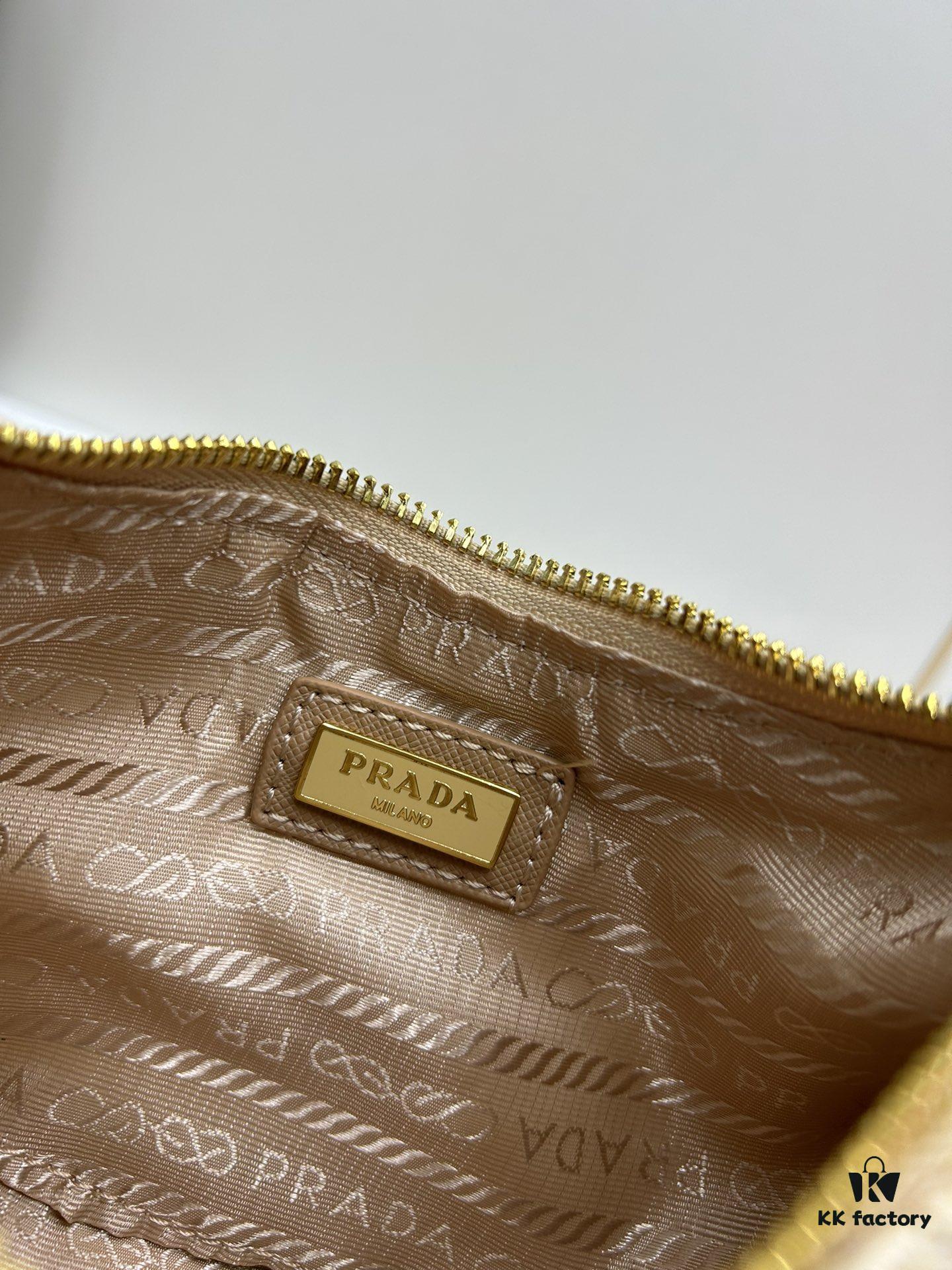 Prada Woven Hobo Bag with Box
