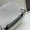 Box Included Authentic French Purchase Prada Arqué Leather Crossbody Bag for Women with Metal Logo, 23-16-6 cm