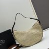 Prada Woven Straw Hobo Bag with Box